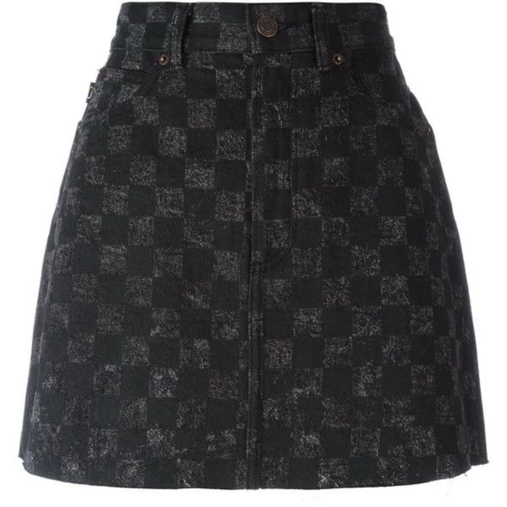 Marc Jacob’s grunge black checkered skirt - Picture 1 of 3